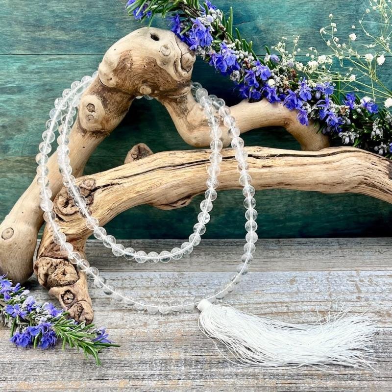 Natural Quartz Mala (Saphtik Mala)