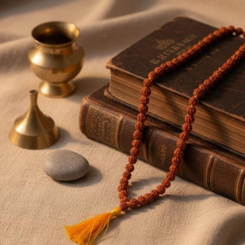 Rudraksha Mala 5faces 8mm